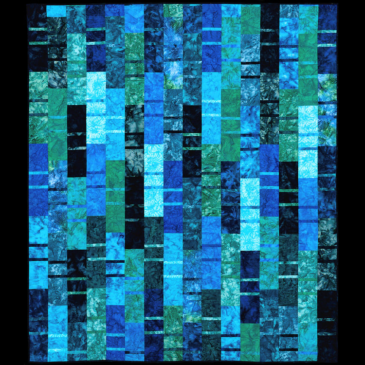 Rivulets modern quilt